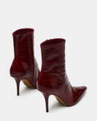 Steve Madden Heleena Booties in Red Exotic