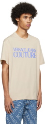 Versace Jeans Couture Beige Bonded T-Shirt