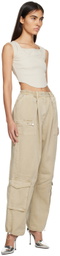 Han Kjobenhavn Tan Boxy Cargo Trousers