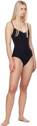 TOTEME Black Half-Cup Swimsuit