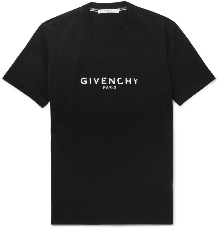 Photo: Givenchy - Logo-Print Cotton-Jersey T-Shirt - Men - Black