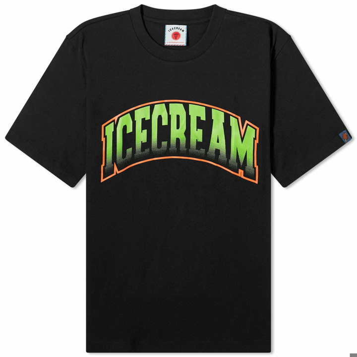 Photo: ICECREAM Men's College T-Shirt in Black