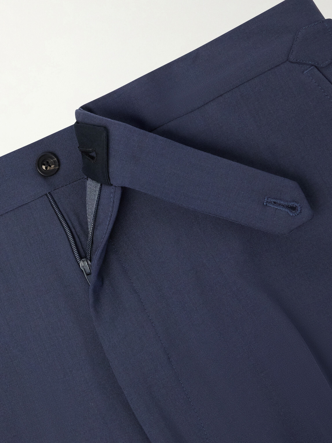 J. Mueser - Waverly Straight-Leg Wool Twill Suit Trousers - Blue