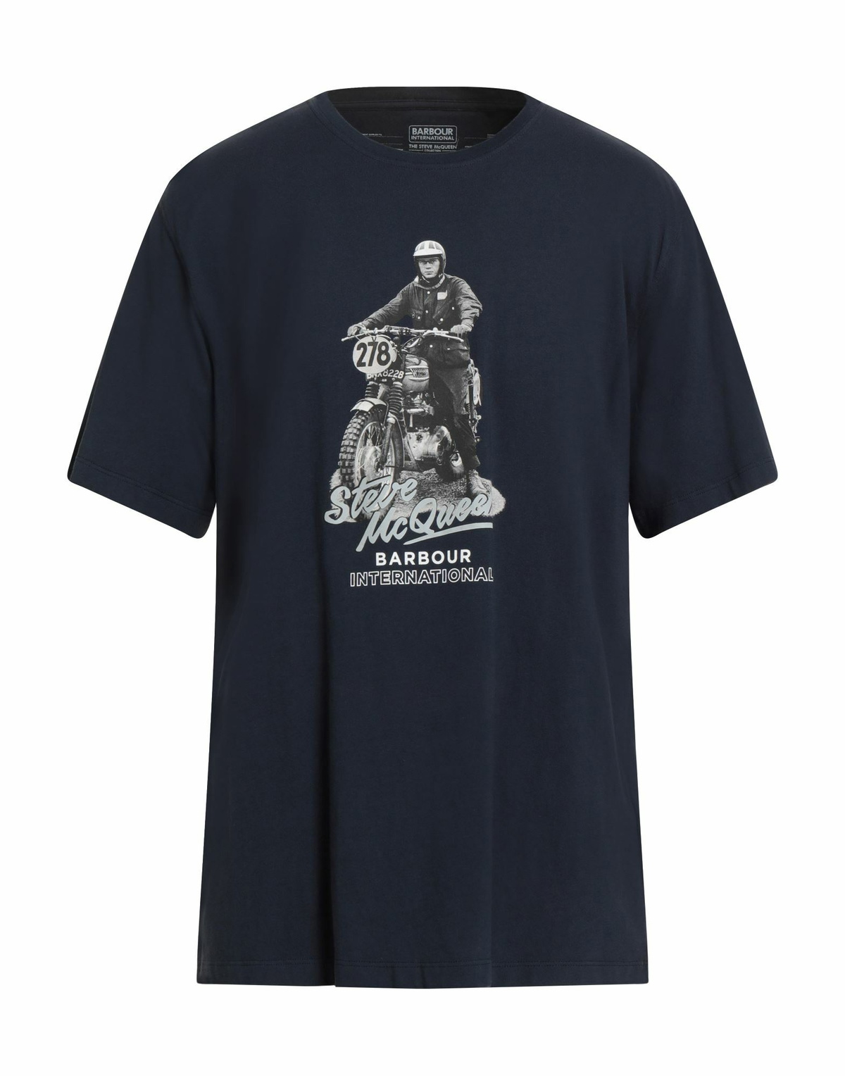 Barbour Mens T-shirt in Navy