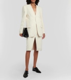 Victoria Beckham Croc-effect leather Derby shoes