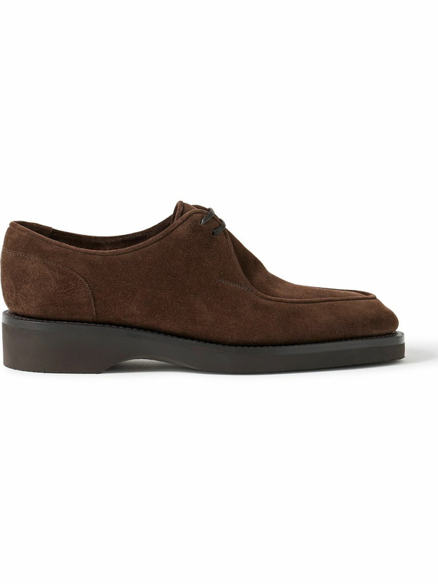 Photo: John Lobb - Ted Suede Derby Shoes - Brown