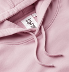 Les Girls Les Boys - Logo-Embroidered Loopback Cotton-Jersey Hoodie - Pink
