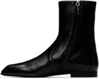 KHAITE Black Colt Ankle Boots