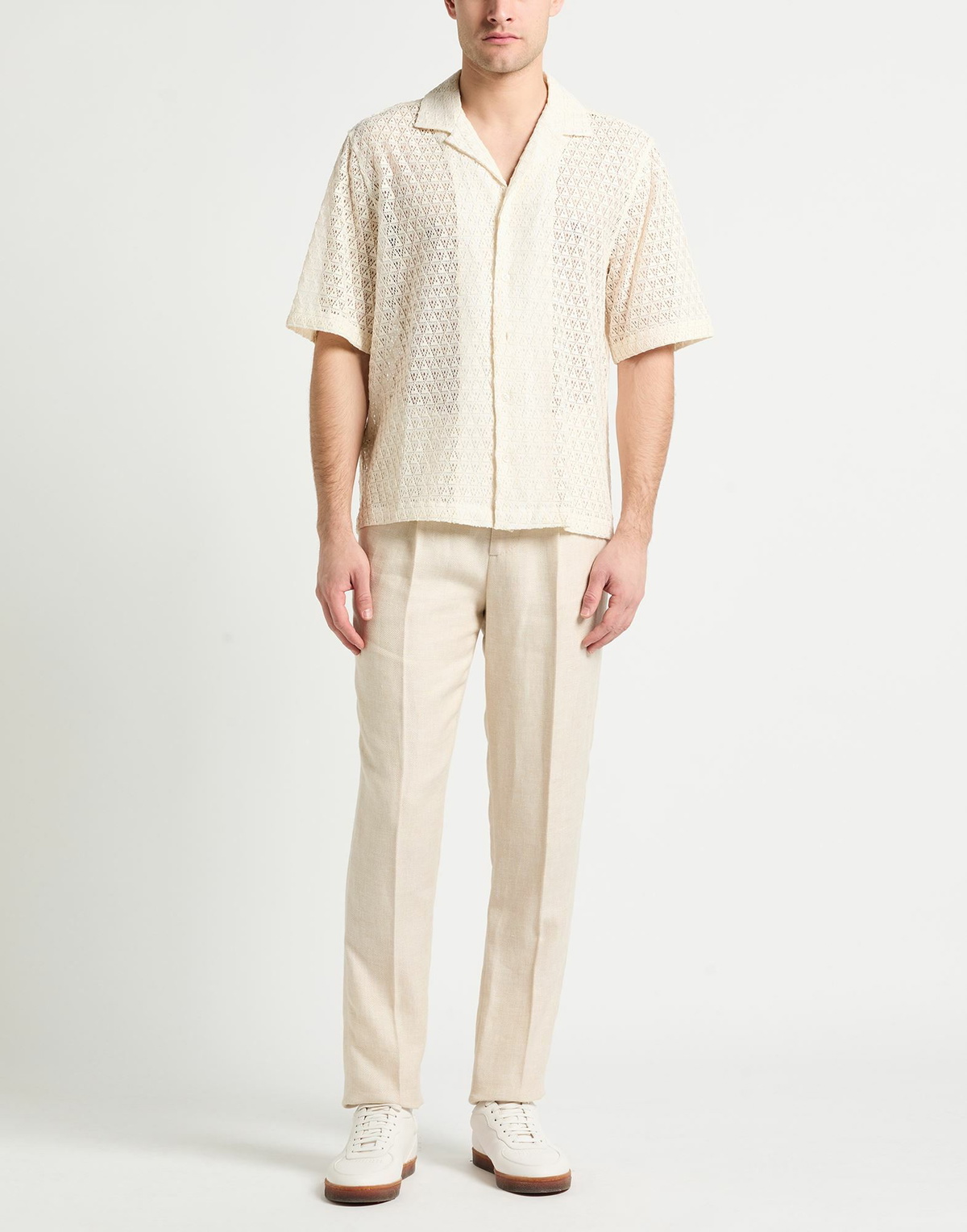 Lardini Mens Shirt Ivory