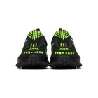 Prada Black and Green Crossection Slip-On Sneakers