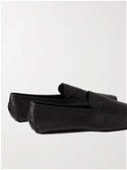Ermenegildo Zegna - Full-Grain Leather Slippers - Black