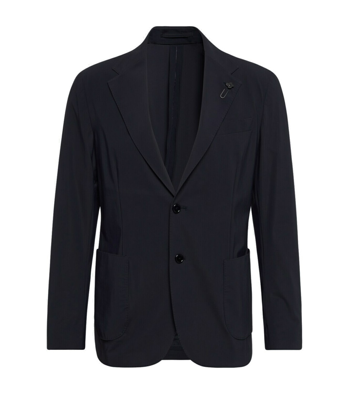 Photo: Lardini Single-breasted gabardine blazer