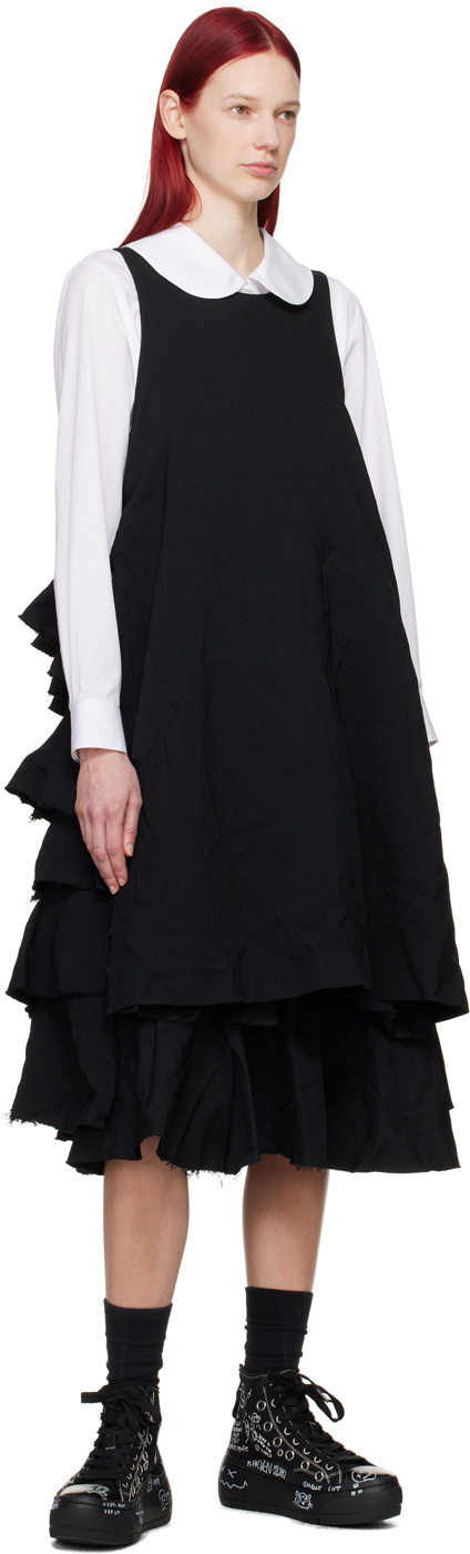 Black Comme des Garçons Black Tiered Midi Dress