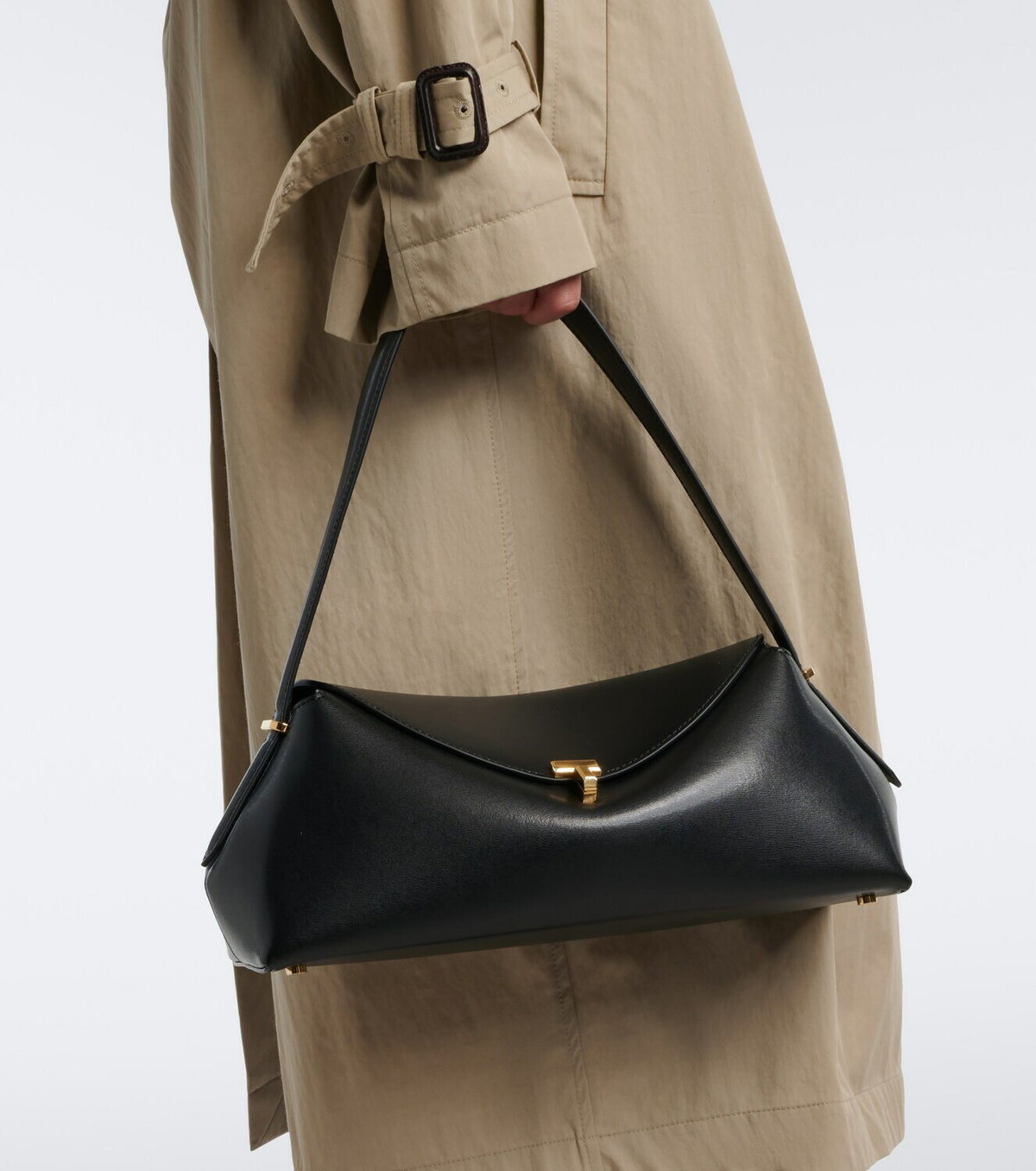 Toteme T-Lock Small leather shoulder bag