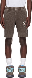 Dime Brown Waffle Fighter Shorts