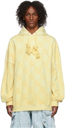 We11done Yellow All Over Jacquard Hoodie