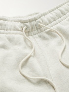 Nike - Sportswear Wide-Leg Cotton-Blend Jersey Drawstring Shorts - Neutrals