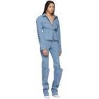 Kreist Blue Double Leg High-Rise Jeans