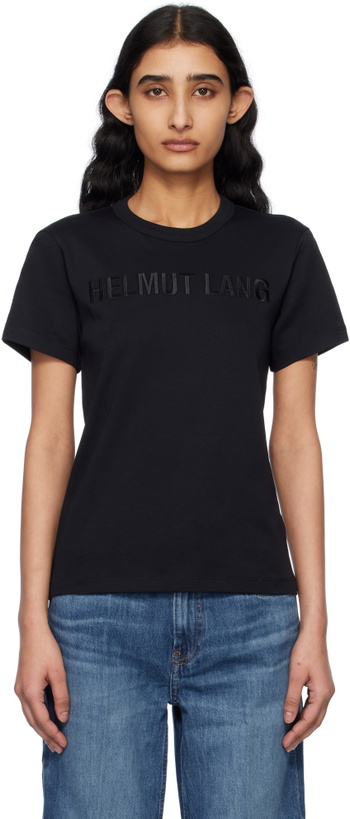 Photo: Helmut Lang Black Slim Logo T-shirt