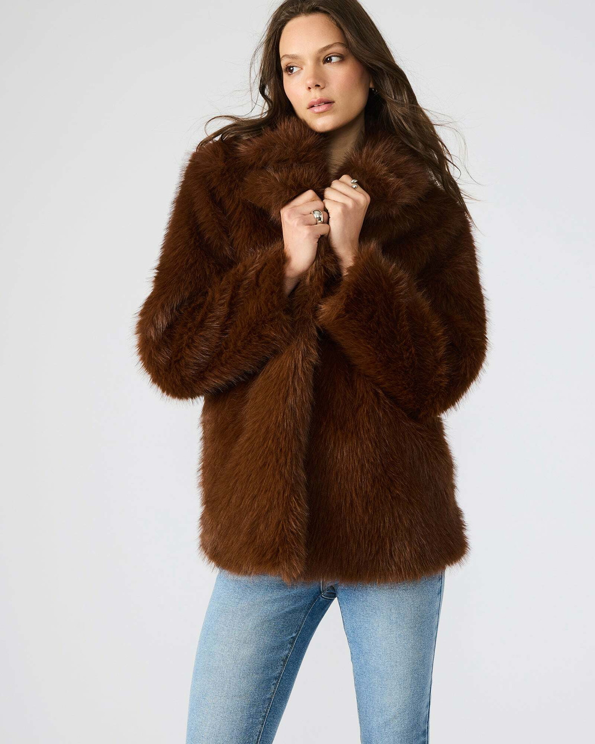Steve Madden Kindra Coat in Brown