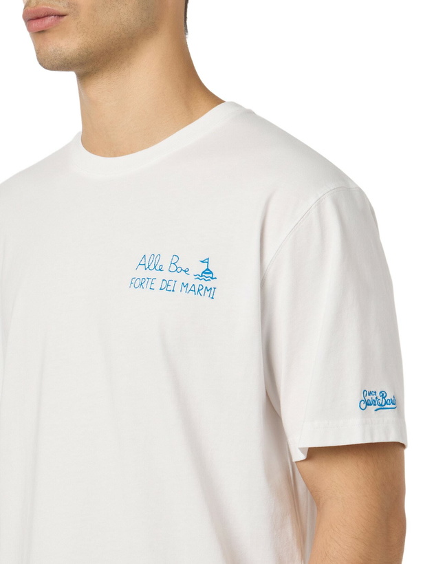 Photo: MC2 Saint Barth Man Classic Fit Cotton Jersey T-shirt Portofino With Vado A Forte Print | Alle Boe Special Edition