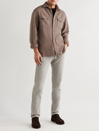 Boglioli - Virgin Wool-Blend Twill Shirt - Brown