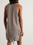 Rick Owens - Champion Embroidered Organic Cotton-Jersey Tank Top - Brown