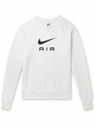 Nike - NSW Logo-Print Cotton-Jersey Sweatshirt - White
