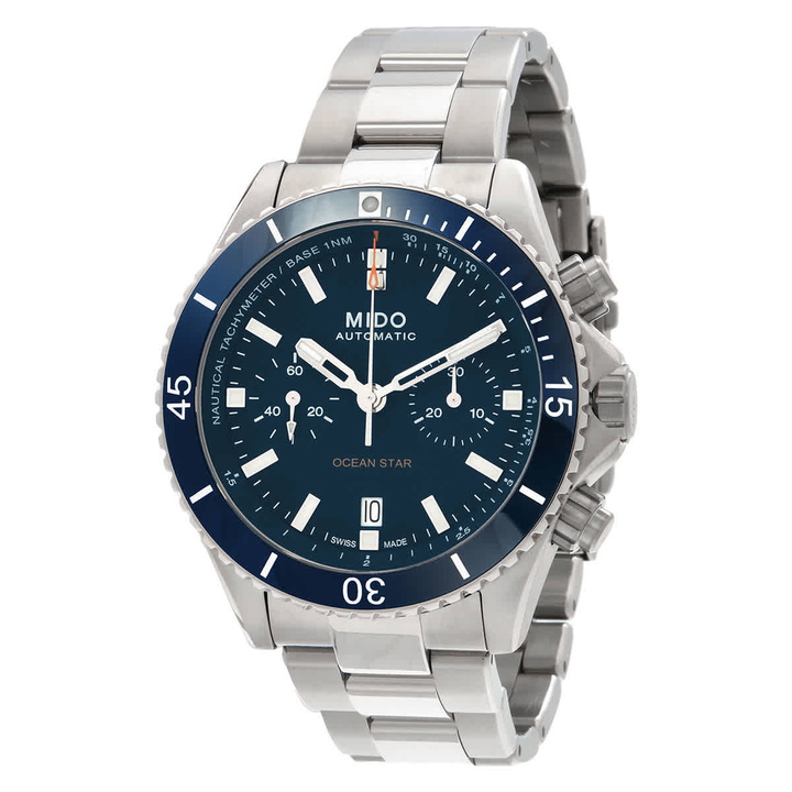 Photo: Mido Ocean Star Chronograph Automatic Blue Dial Watch M026.627.44.041.00