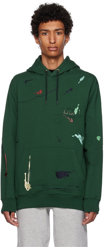 Photo: Paul Smith Green Ink Marks Hoodie