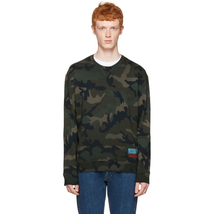 Photo: Valentino Green Camo Pullover