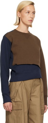 sacai Navy Sponge Sweat Sweatshirt