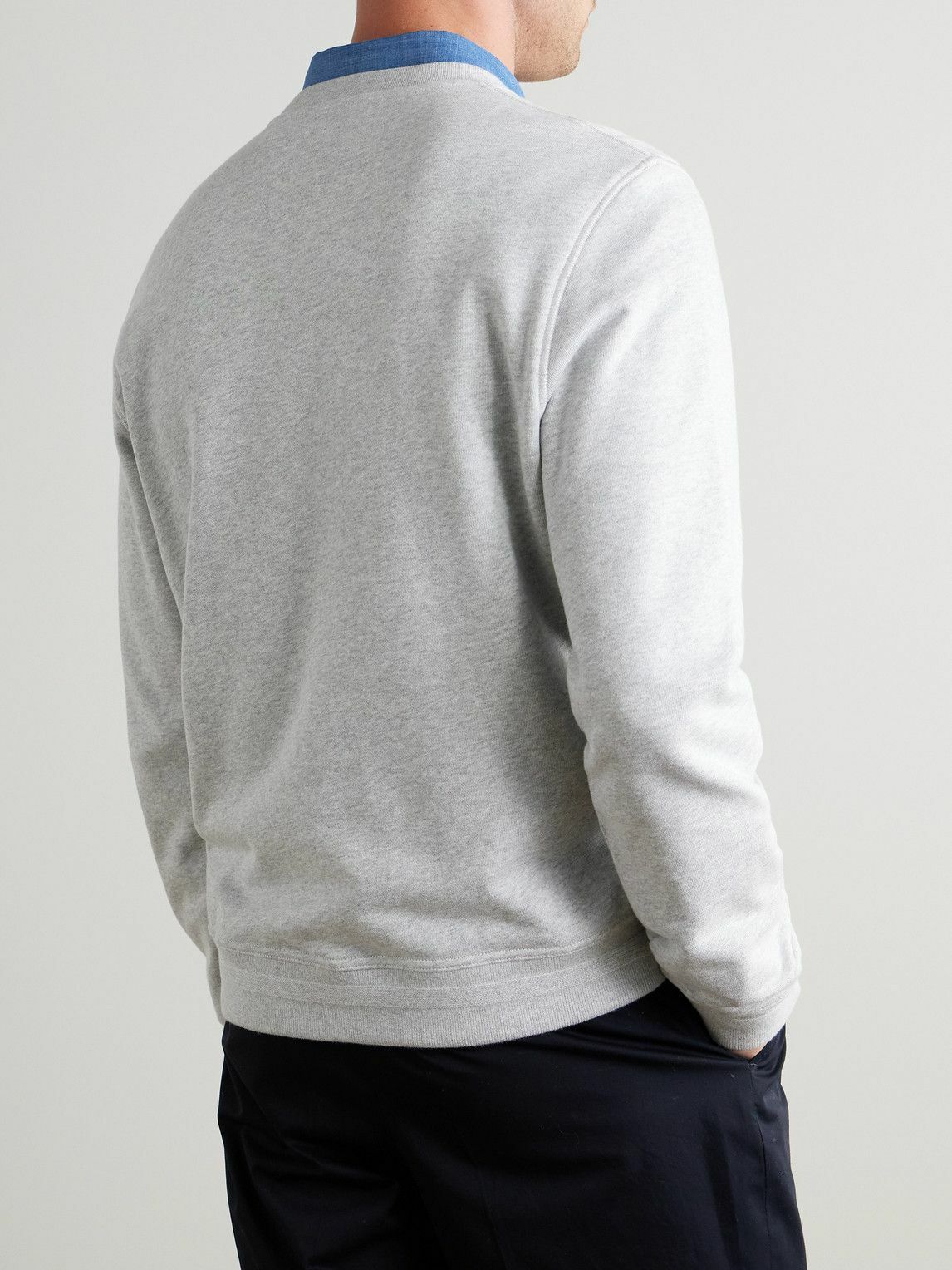 Mr P. - Cotton-Jersey Sweatshirt - Gray