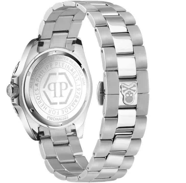 Philipp Plein The Skull Diver Quartz Black Dial Mens Watch PWOAA0522
