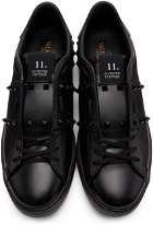 Valentino Garavani Black Rockstud Untitled Tone-On-Tone Sneakers