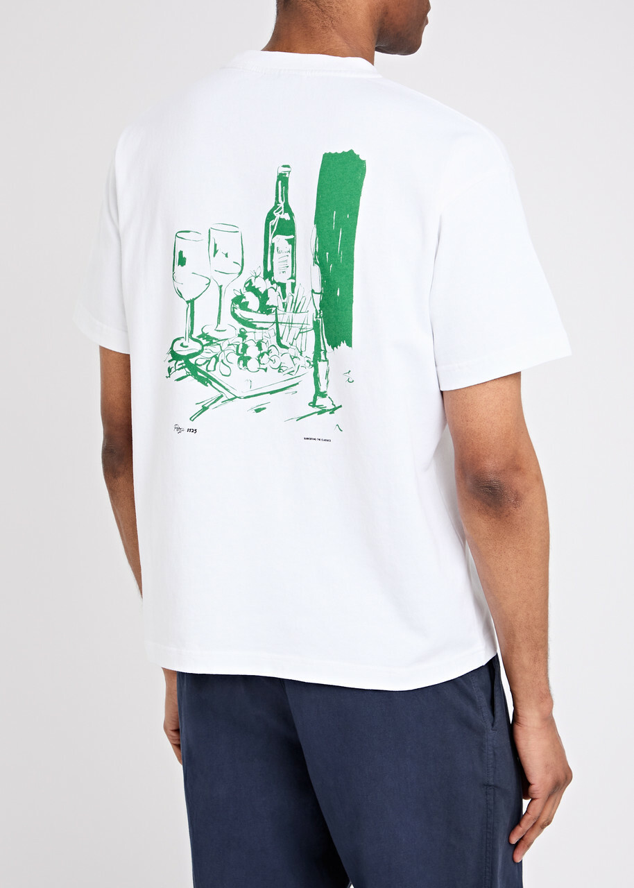 Percival Cicchetti Printed Jersey T-shirt White