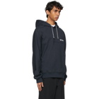 Sunnei Navy Logo Hoodie