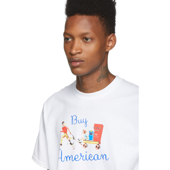 Noah NYC White Buy American T-Shirt Noah NYC