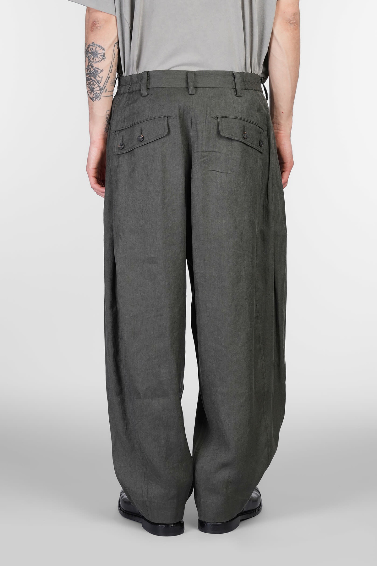 Ziggy Chen Pants In Green Chanvre