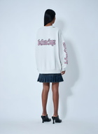 Balenciaga Logo Motif Sweatshirt Dress