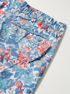 Onia - Charles Mid-Length Floral-Print Swim Shorts - Blue