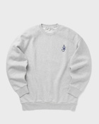 Jw Anderson Anchor Embroidery Back Print Sweatshirt Grey - Mens - Sweatshirts
