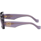 LOEWE Purple Rectangular Sunglasses