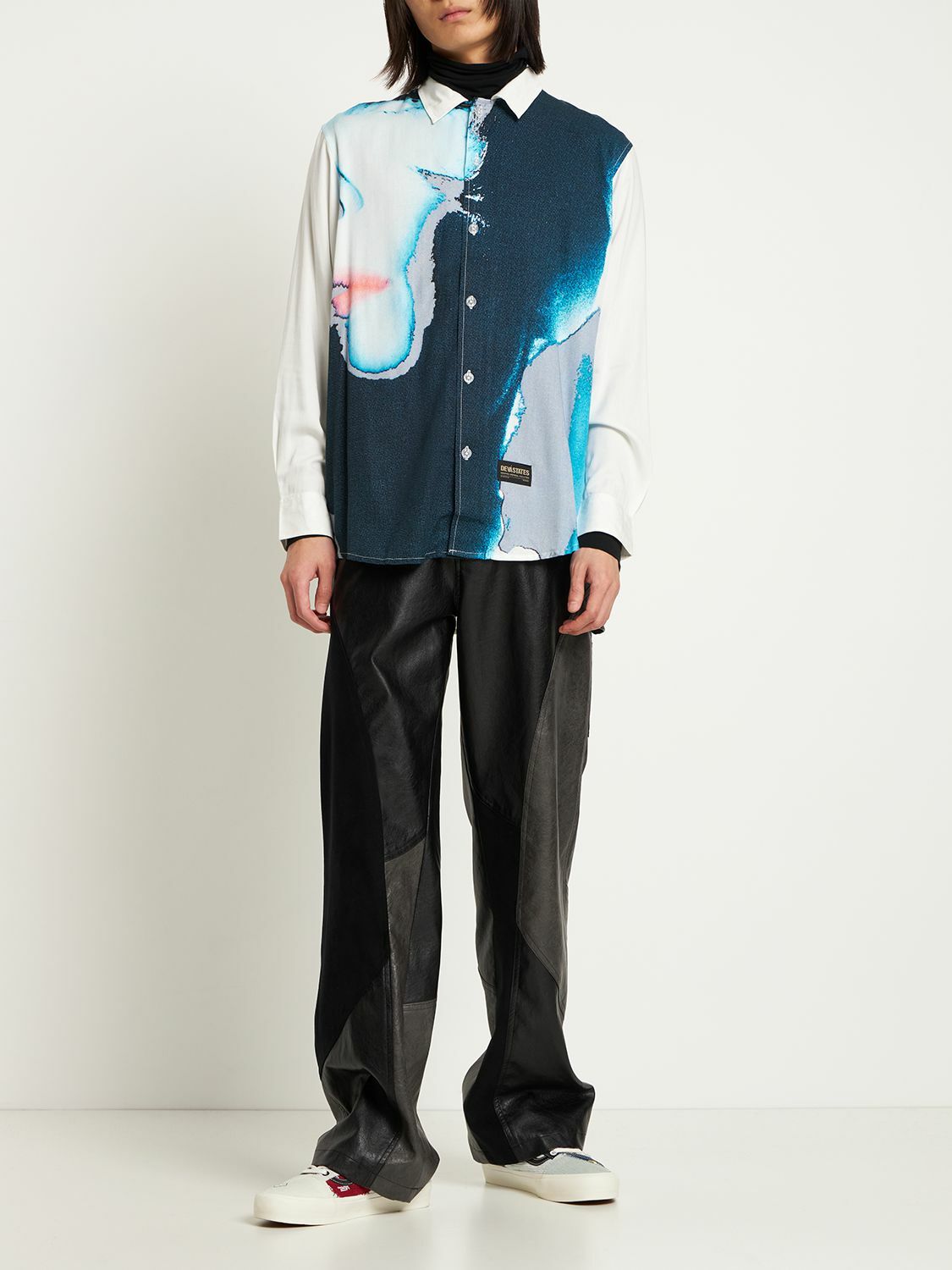 DEVA STATES Obscure Printed Rayon Shirt