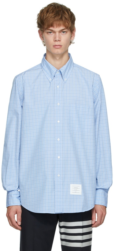 Photo: Thom Browne Blue Straight Fit Shirt