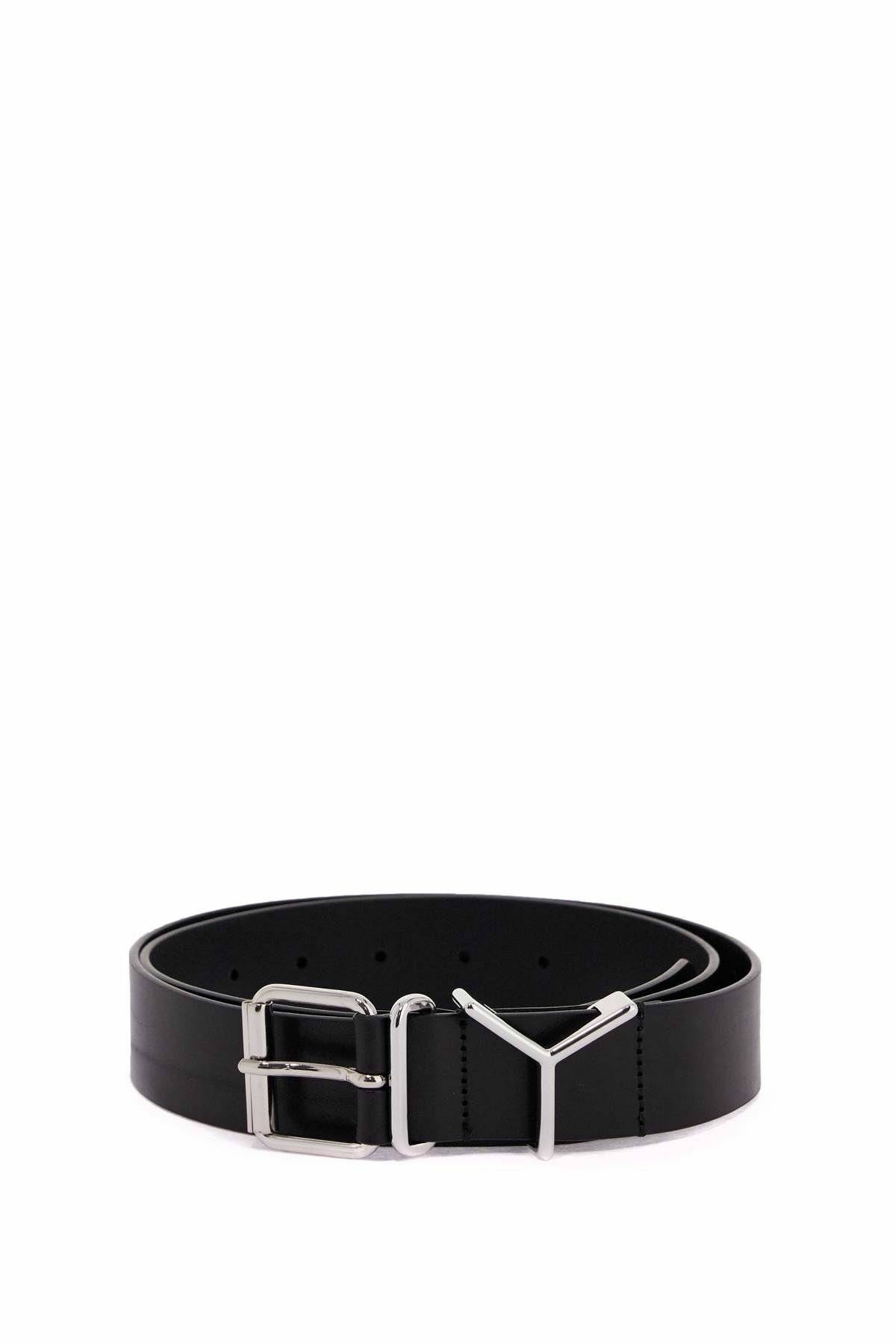 Y PROJECT slnnysl buckle belt with Black