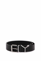 Y PROJECT slnnysl buckle belt with Black
