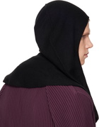 HOMME PLISSÉ ISSEY MIYAKE Black Cashmere Winter Gear Scarf