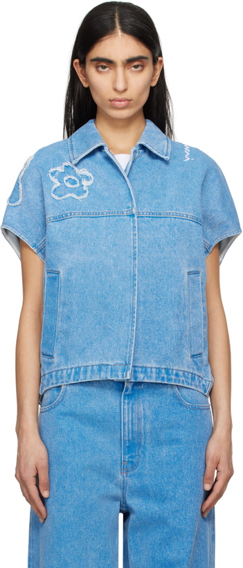 Photo: Marni Blue Dilies Patch Denim Vest