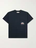 Cherry Los Angeles - Logo-Printed Cotton-Jersey T-Shirt - Blue